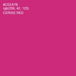#CE2A7B - Cerise Red Color Image